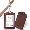 Porta Credencial de Piel Genuina, Credencial de Trabajo, Porta Credencial de Empleado Personalizado, Credencial de Trabajo, Lanyard para Credencial de Trabajo Personalizado, Credencial, Porta Marca de Fábrica
