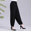 Pantalones de Playa para Mujer, Algodón Seda de Viaje Tailandés, Talla Grande Holgados, Pantalones de Linterna de Pierna Ancha Bohemios Anti-Mosquitos, Estilo Delgado