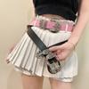 Cinto feminino retrô europeu e americano Y2K, estilo punk rock, com entalhe em cruz, para mulheres, da moda, para internet, para todos os estilos, decorativo e emagrecedor