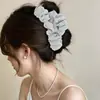 Pinza Grande Floral para el Cabello con un Toque Lujoso y Sofisticado, Nuevo Estilo Coreano 2026 para Peinados Recogidos en la Parte Trasera de la Cabeza, Pinza de Tiburón para el Cabello