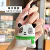 Chaveiro de panda em tecido de desenho animado pingente de boneca de pelúcia criativo acessório de tecido para decoração de mochila