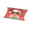 Caja de embalaje de dulces navideños europeos nueva caja de almohada navideña embalaje cartón para dulces 12 colores en stock venta al por mayor