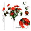 Simulación transfronteriza de azaleas pequeñas plantas verdes artificiales boda decoración del hogar ramo de flores falsas cesta de flores adornos de jardinería