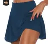 2023 Europa e Estados Unidos Amazon explosões básico verão feminino cor sólida falso duas peças shorts de legging à vista 13 cores