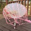 Novo Estilo Chinês Guarda-chuva de Seda Antigo Borla Fita Dinastia Han Sessão de Fotos Acessórios de Guarda-chuva de Papel de Óleo Feminino Clássico Qipao Guarda-chuva para Fotografia