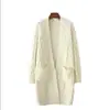 Suéter de Moda para Mujer de Nuevo Estilo con Punto Trenzado, Cárdigan de Punto Holgado, Chaqueta de Bolsillo de Longitud Media, Cómodo y Casual