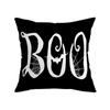 Nueva Funda de Cojín Decorativa para el Hogar con Palabras de Calabaza de Halloween Trick or Treat Divertida Impresa por un Lado