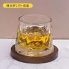 Copo Coqueteleira Copo Térmico Taça de Vinho Copo Giratório Copo de Bebida Alcoólica Copo de Vidro Estilo Ins Copo Giratório para Whisky com Porta-Copo