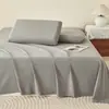 Lençol de cama escovado espessado 100% algodão peça única dormitório estudantil capa de edredom espessada conjunto de cama de três peças