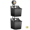 Estante de Almacenamiento para Cocina sin Taladro, Caja de Almacenamiento Montada en la Pared para Jengibre, Ajo y Especias, Cesta de Almacenamiento Transparente Multiusos