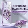 Aplicável ao estojo de celular OPPOA96 galvanizado A78 transparente RealmeC55 giroscópio magnético suporte RENO12F transfronteiriço