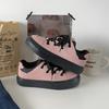Zapatos de pan Baikuang de gamuza rosa y negra nicho 2023 nuevos zapatos de skate de moda nacional para otoño e invierno BAKE para hombres y mujeres