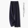 Jeans Personalizados para Mujer Cintura Alta Pierna Ancha Pierna Recta Holgados Adelgazantes Caída Casual Pantalones Largos Moda Versátil