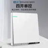 Painel de Tomada com Interruptor Branco Tipo 86 para Uso Doméstico, Embutido na Parede, Um Interruptor Cinco Tomadas, 16A, Dupla/Tripla Tomada Múltipla