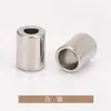 Hebilla de Cuerda Metálica de Cabeza Plana con Forma de Campana Cilíndrica Recta Hebilla de Cola de Cuerda de Pantalón de Aleación de Zinc Jinda