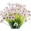 Planta Aquática de Plástico Simulado Tecido de Vedação Flor Violeta Flor Artificial Decoração Externa Casa Casamento Fotografia Flor Planta Verde
