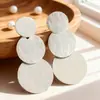 Pendientes de Aro Dorado Geométricos Europeos y Americanos de Estilo Transfronterizo, Trenzados Múltiples, Diseño de Nicho, Pendientes Versátiles de Moda