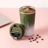 Copo de Café Transfronteiriço Americano Gelado de Aço Inoxidável com Isolamento a Vácuo de Camada Dupla Copo Portátil de Alta Aparência para Água no Carro