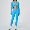 Conjunto de yoga transfronteiriço sem costura, secagem rápida, design traseiro estiloso, roupa esportiva, roupa casual para corrida, vestuário fitness de alta elasticidade para mulheres, 5112