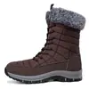 2025 Nuevas Botas de Nieve Gruesas con Forro de Terciopelo de Caña Alta de Gran Tamaño para Senderismo y Montañismo al Aire Libre Transfronterizo Venta Directa de Fábrica para Hombres