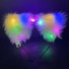Estilo Japonés Lindo Peluche Luz Campana Orejas de Zorro Accesorios de Oreja de Zorro Diadema Luminosa de Orejas de Gato Hebilla de Cabeza