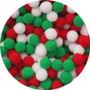 Decoração de Natal transfronteiriça acessórios de joias com bolas de lã de poliéster ornamentos criativos DIY para crianças materiais de decoração atacado
