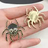 Pendente de Caveira de Terror de Aranha Fantasma de Desenho Animado de Halloween Transfronteiriço Acessórios Criativos para Pulseira Chaveiro Feitos à Mão
