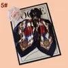Nuevo Scrunchie Estampado Cinta Bufanda de Seda Estampada Goma para el Cabello Diadema Elegante para Mujer