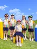 Uniformes de Jardín de Infancia, Ropa de Verano, Uniformes de Clase para Niños, Ropa de Presentación de Rayas Arcoíris, Uniformes de Escuela Primaria, Atuendos para Reuniones Deportivas