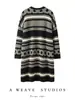 Nuevo cárdigan de punto retro de otoño e invierno 2025, 100% cachemir, cuello en V, tejido de cuatro hebras engrosado, color bloqueado, holgado, abrigo largo
