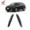 Adequado para Toyota 21 Harrier Weisha Para-choque Dianteiro Modificado Spoiler de Farol de Nevoeiro Estrutura Decorativa de Fibra de Carbono