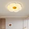 Lámpara de Techo Creativa de Flores Estilo Medieval Lámpara de Dormitorio Lámpara de Habitación Retro Francés Lámpara LED de Espectro Completo Cálido para Habitación Infantil