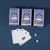 [Dados Grátis] Cartas de Mahjong Impermeáveis Espessadas Cartas de Mahjong Portátil para Exterior Viagem Conjunto Simples de Mahjong