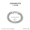 Pulsera de Moda Personalizada Transfronteriza con Cierre Magnético de Tres Capas, Collar Versátil de Acero Inoxidable Multicapa con Cadena de Perlas Cuadradas para Uso Diario