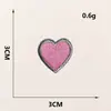 Etiqueta de bordado por computadora pegatinas de tela de amor rosa pegatinas de bordado para accesorios de ropa pegatinas de bordado para zapatos y sombreros pegatinas de parche para accesorios de bolso