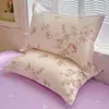 Fundas de almohada de algodón puro, un par, 48X74 Funda de almohada individual, 100% algodón, Adecuadas para todas las estaciones, Funda interior para cojín del hogar, Pieza individual 2