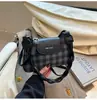Bolso de hombro de moda para mujer, modelo 2026, con estampado a cuadros, estilo elegante y sofisticado, ideal para el día a día.