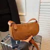Bolso de mano de alta gama transfronterizo, nueva colección otoño/invierno 2026, diseño retro y minimalista, bolso de hombro pequeño y único, bolso cruzado de gamuza