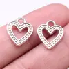 15x 13mm 1G liga de prata antiga pingente artesanal coração de amor pingente de amor