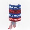 Accesorios Creativos para el Día del Padre Moda Bordado Iloveyoudaddy Letras Inglesas Pulseras para Hombres Regalos Festivos