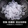 Espaciador de Silicona Transparente para Pulseras, Collares, Joyería DIY y Materiales con Cuentas, Cuentas Espaciadoras Elásticas Suaves