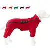 Abrigo de Invierno Impermeable Cortavientos con Tira Reflectante Chaqueta Ligera a Prueba de Viento Impermeable para Perro Negro con Cremallera