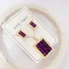 Nuevo especial transfronterizo explosión de tendencia europea y americana titanio acero alta calidad color collar pendientes traje femenino joyería de concha real