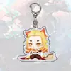 Llavero Acrílico de Demon Slayer, Nichirin, Nezuko, Colgante Acrílico de Giyu, Accesorios Periféricos de Anime