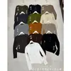 Yuanxi-2026 Outono Moda Coreana Feminina Camiseta Elegante de Manga Longa Justa com Detalhe Inteligente no Decote 268473