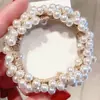 Banda de Cuero de Invierno para Mujer con Lazos Popular en Internet ins Cuerda para el Cabello Estilo Coreano Color Curry Lazo para la Cabeza Anillo de Pelo de Felpa Cuerda Dulce para el Cabello
