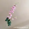 Flor Artificial Delphinium Grande de 2 Ramas Pasillo Salón de Bodas Techo Decoración Alta Violeta Decorativa Hogar Flor Artificial