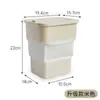 Papelera de coche plegable, mini papelera para uso en coche, conveniente para el almacenamiento en viajes, viene con su propia bolsa de basura, forma cuadrada