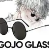 Peluca de la Ilustración Plata Blanca COS Batalla de Hechizos Anime Seda de Alta Temperatura Peluca de Cosplay Cabello Corto de Hombre Gafas