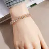 Pulsera Geométrica con Incrustaciones de Diamantes Estilo Europeo y Americano, Pulsera de Diamantes Completos a la Moda Estilo Romano, Joyería Versátil y Elegante para Celebridades de Internet al por Mayor